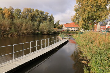 Fototapeta premium Kleiner Park im Zentrum der Klosterstadt Rehna in Mecklenburg- Vorpommern 
