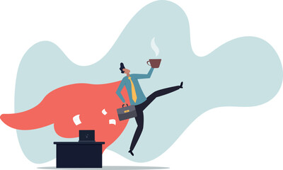 Effective work, productive office effort or efficiency, motivation to finish task or accomplishment, solution idea,human life and situation.