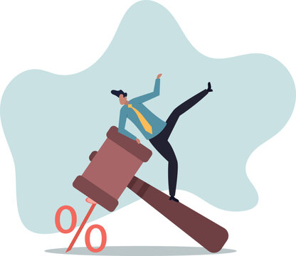 Federal Reserve low interest rate or central bank with long time zero percent interest rate until economic recover .human life and situation.