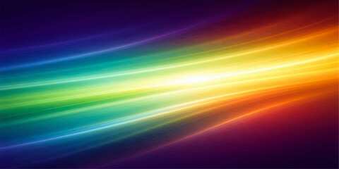Obraz premium Abstract colorful rainbow waves background with bright flowing light lines