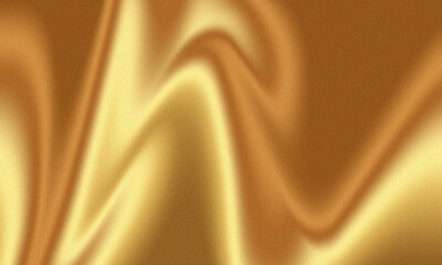 Abstract Golden Wave Texture Background - Luxurious Fabric Flowing Silk Smooth Metallic Shine with Subtle Grain