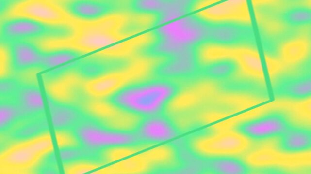 Abstract neon parallelogram on texture
