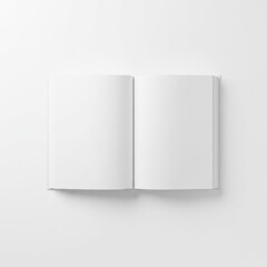 Naklejka premium Two white books standing upright on a white surface