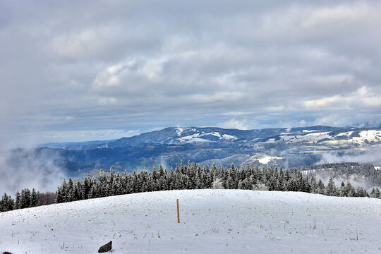 Winterlandschaft auf dem Hinterwaldkopf im Schwarzwald