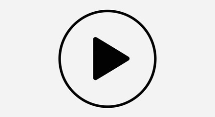 Media Play Button Icon