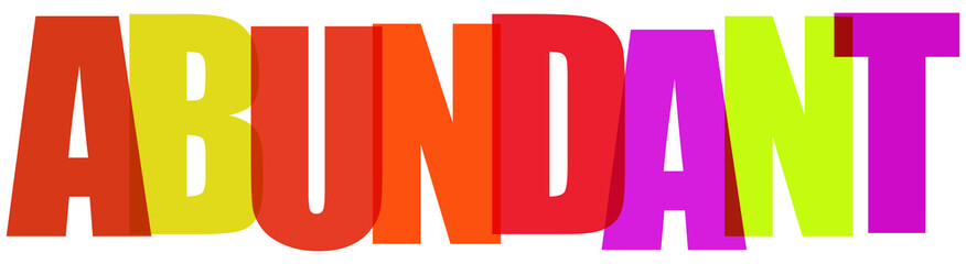 Colorful abundant text graphic design on transparent background