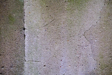 Gray concrete wall texture. Light green and pastel colors. Scratches, cracks and colored spots