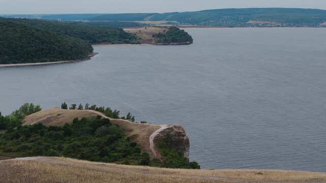 Volgograd reservoir scenic view molodetsky kurgan landscape