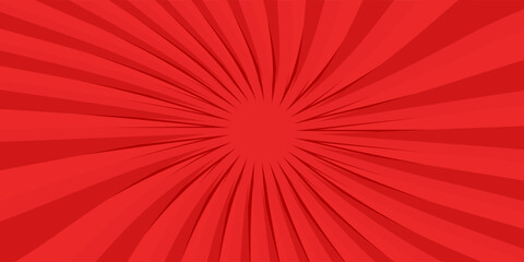 Fototapeta premium Red combination color comic sunburst background. Suitable for templates, sale banners, events, ads, wallpaper, web and pages