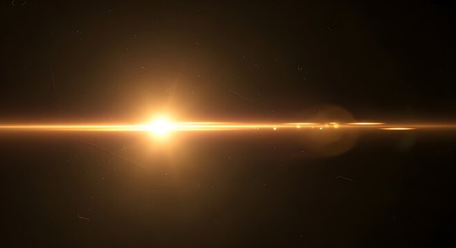 Golden sunrise glow abstract light rays background dramatic horizon