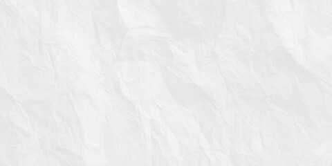 Fototapeta premium White crumpled paper texture background with organic folds and soft shadows for minimalist creative graphic design