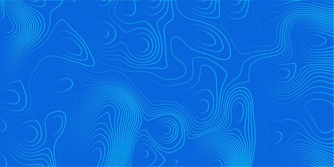 Blue topographical map background, abstract contour lines texture, digital flow geographic pattern, modern tech backdrop © Creative Lis