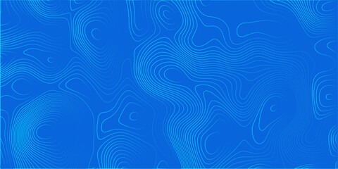 Blue topographical map background, abstract contour lines texture, digital flow geographic pattern, modern tech backdrop © Creative Lis