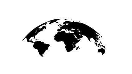 Naklejka premium world map vector illustration, isolated PNG transparent background 