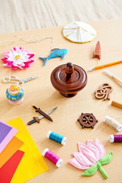 Crafting Supplies Assortment for DIY Projects