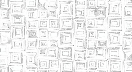 Black and white square pattern with concentric squares geometric texture background