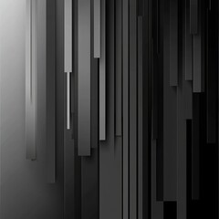 Fototapeta premium A modern abstract design featuring vertical gray bars of varying lengths and shades