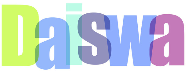 Daiswa Logo Design with Colorful Letters on White Background