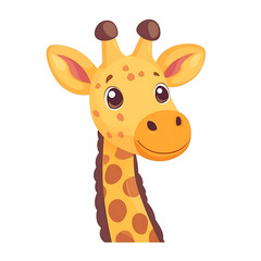 Obraz premium Adorable giraffe cartoon icon illustration design
