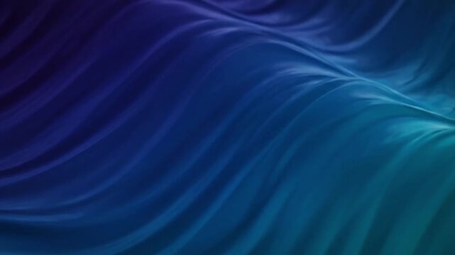 Smooth flowing blue and purple abstract wave pattern animation