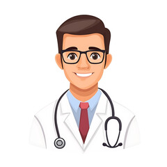 Fototapeta premium Professional Male Doctor Icon Vector Isolated