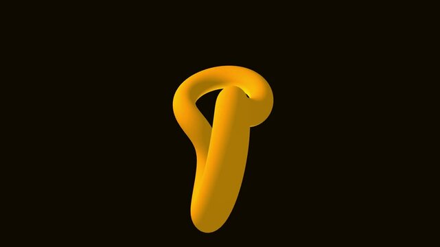 Golden Alphabet Letters on Black Background.