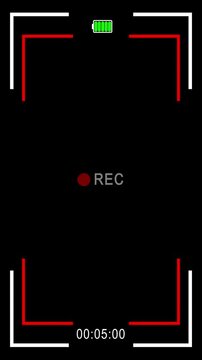 Clean vertical mobile display recorder featuring visible time code and alpha background. Designed for precise UI recording. Ideal for marketing demos.