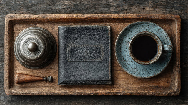 an old wallet that looks dull