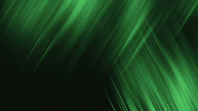 Abstract background of green stripes with blur effect and artistic grain texture for modern sports theme