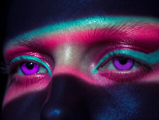 Naklejka premium eye of the girl