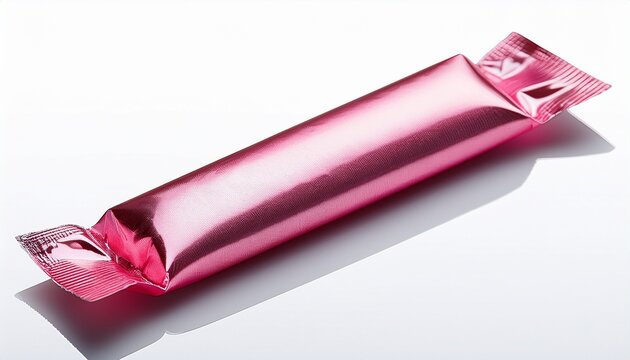 Pink Chewing Gum Stick With Foil Wrapper Bundle Isolated On Transparent Background
