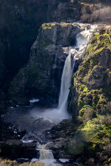 Pozo de los Humos Waterfall in Arribes del Duero Natural Park, Salamanca, Spain