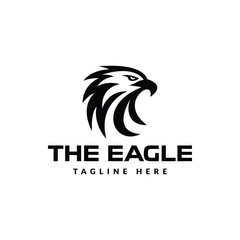eagle head logo icon vector illustration	