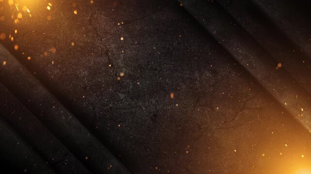 particles ember effect on grunge wall texture motion background