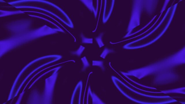 blue neon abstract background with glowing star