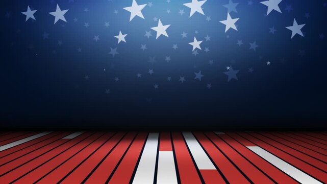 vector motion background with stars and stripes