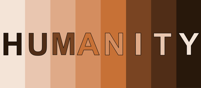 "Humanity" en lettres d&eacute;grad&eacute;es