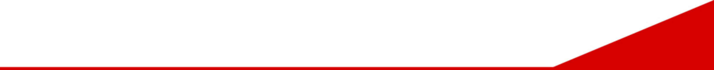 Naklejka premium Red Triangle Shape Footer Divider Line for Page Section Marker and Minimal Geometric Design