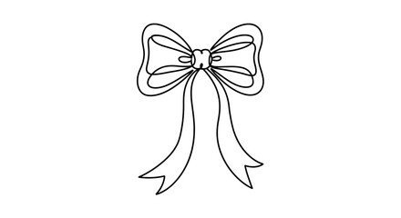 Elegant bow design for mother's day celebration and gifts Vector