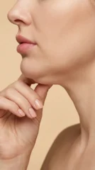 Neck Lift Concept – Woman with Chin Area © Ahmet  Aglamaz