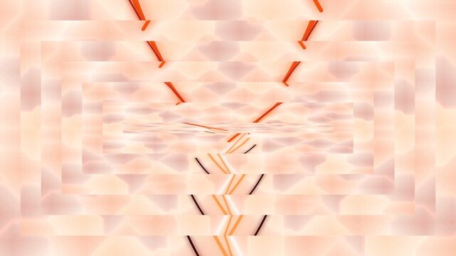 Geometric Peach Pattern for Modern Texture with Abstract Design