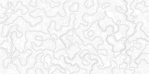 Gray topographic map lines on white background for design and texture © MD.HUZZATULLAHISLAM