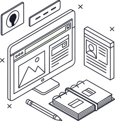 Minimalist vector file icon with placeholder text