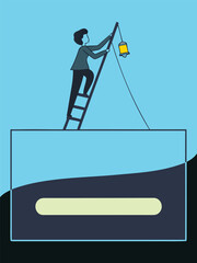 Minimalist vector graphic featuring a file icon with text label