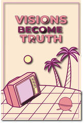 Minimalist label on a plain white background with vector style