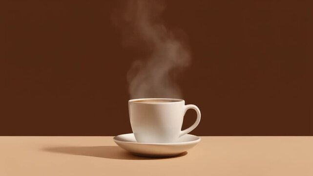 coffee steam minimal commercial background