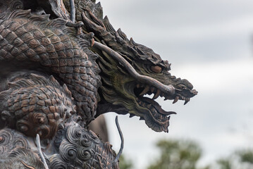 Obraz premium Japan dragon statue, kyoto