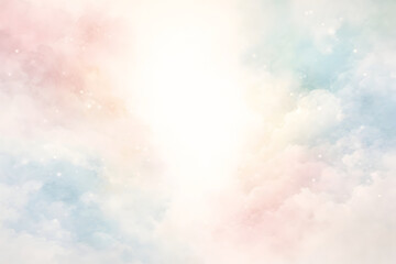 Dreamy Pastel Cloud Sky Background