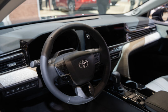 View of Toyota Camry at Canadian International AutoShow. Toronto, Canada - February 18, 2026.