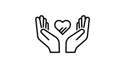 Obraz premium Mother's day love and care icon Vector